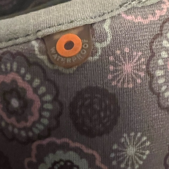 Bogs | Gray & Multicolor Neo-classic B-eye Waterproof Girls Boots Sz 3 Youth - Picture 5 of 6